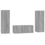 3-teiliges TV-Möbelset Sperrholz Sonoma grau von , TV-Möbel - Ref: Foro24-3120234, Preis: 116,56 €, Rabatt: %