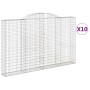 Gabion baskets 10 pcs arch shape iron 300x30x180/200cm by , Pots and planters - Ref: Foro24-3146601, Price: 1,00 €, Discount: %