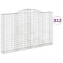 Gabionenkörbe 12 Stück Bogenform Eisen 300x30x180/200cm von , Töpfe und Pflanzgefäße - Ref: Foro24-3146603, Preis: 1,00 €, Ra...