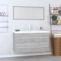 3-teiliges Badmöbel-Set aus betongrauem von , Badezimmermöbel - Ref: Foro24-3152851, Preis: 270,50 €, Rabatt: %