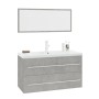 3-teiliges Badmöbel-Set aus betongrauem von , Badezimmermöbel - Ref: Foro24-3152851, Preis: 270,50 €, Rabatt: %