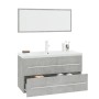 3-teiliges Badmöbel-Set aus betongrauem von , Badezimmermöbel - Ref: Foro24-3152851, Preis: 270,50 €, Rabatt: %