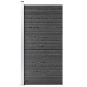 Panel de valla WPC negro 95x186 cm de vidaXL, Paneles de vallas - Ref: Foro24-148979, Precio: 156,17 €, Descuento: %