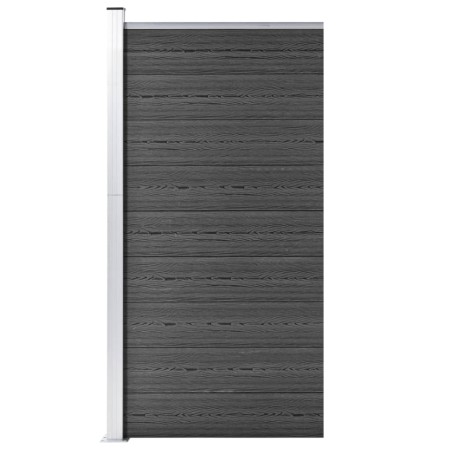 Panel de valla WPC negro 95x186 cm de vidaXL, Paneles de vallas - Ref: Foro24-148979, Precio: 141,68 €, Descuento: %