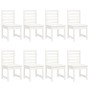 Juego de comedor de jardín 11 piezas madera maciza pino blanco de , Conjuntos de jardín - Ref: Foro24-3154720, Precio: 970,54 €