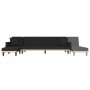 Sofá cama en forma de L terciopelo negro 271x140x70 cm de , Sofás - Ref: Foro24-3157279, Precio: 455,64 €, Descuento: %