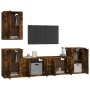 TV-Möbelset 5-teilig geräuchertes Eichensperrholz von , TV-Möbel - Ref: Foro24-3188571, Preis: 182,13 €, Rabatt: %