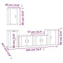 Set de muebles de TV 5 pzas madera contrachapada roble ahumado de , Muebles TV - Ref: Foro24-3188571, Precio: 181,97 €, Descu...