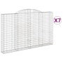 Gabionenkörbe 7 Stück Bogenform Eisen 300x30x180/200 cm von , Töpfe und Pflanzgefäße - Ref: Foro24-3146598, Preis: 1,00 €, Ra...