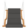 Schaukelstuhl ohne Gestell mit Kissen aus massivem gebogenem Holz von , Gartenwippen - Ref: Foro24-313942, Preis: 210,44 €, R...
