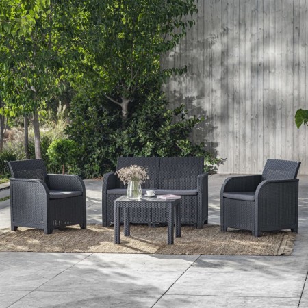 Keter Rosalie graphite garden table by , Garden tables - Ref: Foro24-441304, Price: 46,36 €, Discount: %