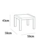 Keter Rosalie graphite garden table by , Garden tables - Ref: Foro24-441304, Price: 46,36 €, Discount: %
