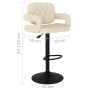 Küchenhocker 2 Einheiten cremefarbener Stoff von , Küchenhocker - Ref: Foro24-335619, Preis: 169,10 €, Rabatt: %