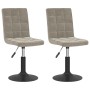 Drehbare Esszimmerstühle 2 Stück hellgrauer Samt von , Essstühle - Ref: Foro24-335741, Preis: 114,28 €, Rabatt: %