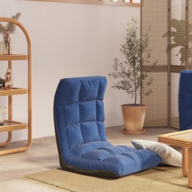 Blue fabric folding floor chair by , Floor chairs - Ref: Foro24-336588, Price: 74,52 €, Discount: %