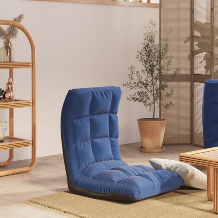 Blue fabric folding floor chair by , Floor chairs - Ref: Foro24-336588, Price: 74,44 €, Discount: %
