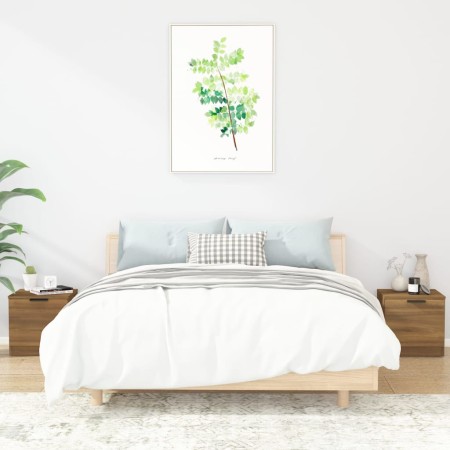 Nachttische 2 Einheiten braune Eiche Farbe 40x39x40 cm von , Nachttische - Ref: Foro24-817032, Preis: 57,93 €, Rabatt: %