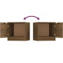 Bedside tables 2 units brown oak color 40x39x40 cm by , Nightstands - Ref: Foro24-817032, Price: 57,93 €, Discount: %