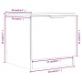Nachttische 2 Einheiten braune Eiche Farbe 40x39x40 cm von , Nachttische - Ref: Foro24-817032, Preis: 57,93 €, Rabatt: %