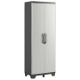 Keter Storage cabinet with shelves Gear black and gray 182 cm by , Lockers and storage cabinets - Ref: Foro24-46636, Price: 1...