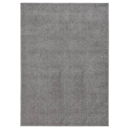 Alfombra de pelo corto gris 140x200 cm de , Alfombras - Ref: Foro24-340316, Precio: 72,49 €