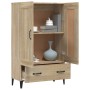 Sonoma Sideboard aus Eiche aus Sperrholz 70x31x115 cm von , Sideboards - Ref: Foro24-812576, Preis: 124,92 €, Rabatt: %