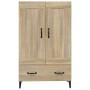 Sonoma Sideboard aus Eiche aus Sperrholz 70x31x115 cm von , Sideboards - Ref: Foro24-812576, Preis: 124,92 €, Rabatt: %