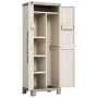 Keter Multipurpose storage cabinet Excellence beige and taupe 182 cm by , Lockers and storage cabinets - Ref: Foro24-46641, P...