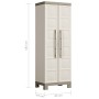 Keter Mehrzweck-Aufbewahrungsschrank Excellence beige und taupe 182 cm von , Schließfächer und Lagerschränke - Ref: Foro24-46...
