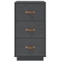 Mesitas de noche 2 uds madera maciza pino gris 40x40x75 cm de , Mesitas de noche - Ref: Foro24-818340, Precio: 188,06 €