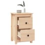 Solid pine wood bedside table 40x35x61.5 cm by , Nightstands - Ref: Foro24-820946, Price: 59,31 €, Discount: %