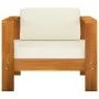 Gartenmöbel 8 Stück Kissen weiß cremefarbenes Akazienholz von vidaXL, Gartensets - Ref: Foro24-3057940, Preis: 940,74 €, Raba...