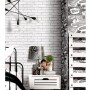 Urban Friends & Coffee Papel pintado ladrillos gris y blanco de , Papel pintado - Ref: Foro24-425320, Precio: 26,29 €, Descue...