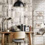 Urban Friends & Coffee Papel pintado ladrillos gris y blanco de , Papel pintado - Ref: Foro24-425320, Precio: 26,29 €, Descue...