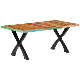 Mesa de comedor de madera maciza reciclada 180x90x76 cm de , Mesas de cocina y de comedor - Ref: Foro24-283774, Precio: 428,9...