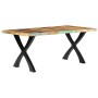 Solid recycled wood dining table 180x90x76 cm by , Kitchen and dining tables - Ref: Foro24-283774, Price: 428,98 €, Discount: %
