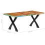 Esstisch aus massivem recyceltem Holz 180x90x76 cm von , Küchen- und Esstische - Ref: Foro24-283774, Preis: 428,98 €, Rabatt: %