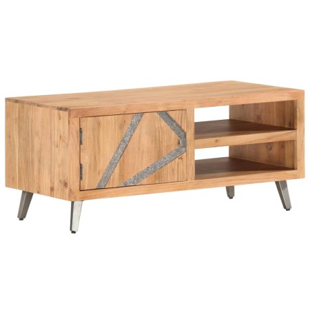 Mesa de centro de madera maciza de acacia 90x45x40cm de , Mesas de centro - Ref: Foro24-286548, Precio: 271,92 €, Descuento: %