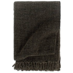 Anthracite/brown gray cotton blanket 160x210 cm by , Blankets - Ref: Foro24-133750, Price: 39,93 €, Discount: %