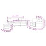 Set Sofas mit Kissen 3 Stück brauner Samt von , Sofas - Ref: Foro24-3202287, Preis: 623,48 €, Rabatt: %