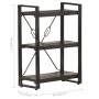 3-tier solid mango wood bookshelf black 60x30x80cm by , Bookcases and shelves - Ref: Foro24-320626, Price: 131,47 €, Discount: %