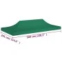 Zeltdach für Feiern grün 6x3 m 270 g/m² von vidaXL, Abdeckungen für Zelte und Pavillons - Ref: Foro24-315328, Preis: 62,18 €,...