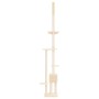 Vom Boden bis zur Decke reichender Katzenkratzbaum creme 258,5-284,5 cm von , Katzenmöbel - Ref: Foro24-171717, Preis: 82,96 ...