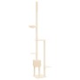 Vom Boden bis zur Decke reichender Katzenkratzbaum creme 258,5-284,5 cm von , Katzenmöbel - Ref: Foro24-171717, Preis: 82,96 ...