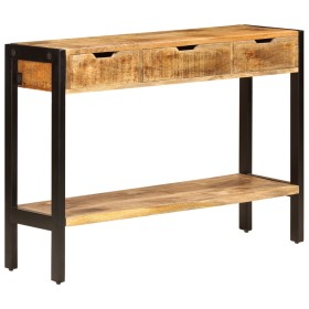 Aparador con 3 cajones madera maciza de mango 110x35x75 cm de , Aparadores - Ref: Foro24-247406, Precio: 190,60 €, Descuento: %