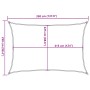 Hellgrünes HDPE Segelvorzelt 160 g/m² 2,5x3,5 m von , Sonnenschirme - Ref: Foro24-311288, Preis: 27,35 €, Rabatt: %