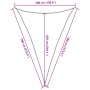 Toldo de vela HDPE verde claro 160 g/m² 5x7x7 m de , Sombrillas - Ref: Foro24-311319, Precio: 42,47 €, Descuento: %