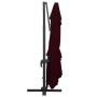 Cantilever garden umbrella with burgundy red LED lights 400x300 cm by , Umbrellas - Ref: Foro24-312318, Price: 339,74 €, Disc...