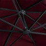 Cantilever garden umbrella with burgundy red LED lights 400x300 cm by , Umbrellas - Ref: Foro24-312318, Price: 339,74 €, Disc...