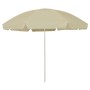 Sombrilla de playa amarillo arena 300 cm de , Sombrillas - Ref: Foro24-314707, Precio: 41,31 €, Descuento: %